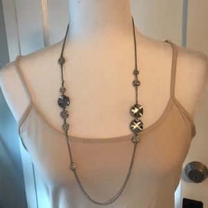 Ann Taylor silver tone necklace